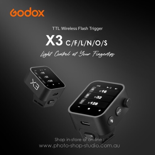 Godox X3 L TTL HSS Wireless Touch Screen Flash Trigger 2.4ghz Wireless Flash System 2024 Release